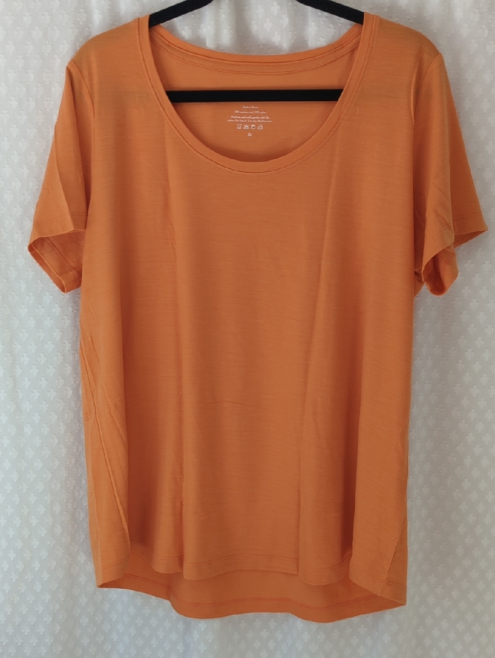 Wool& Stella Tshirt, Orange Horizon, Women's XL